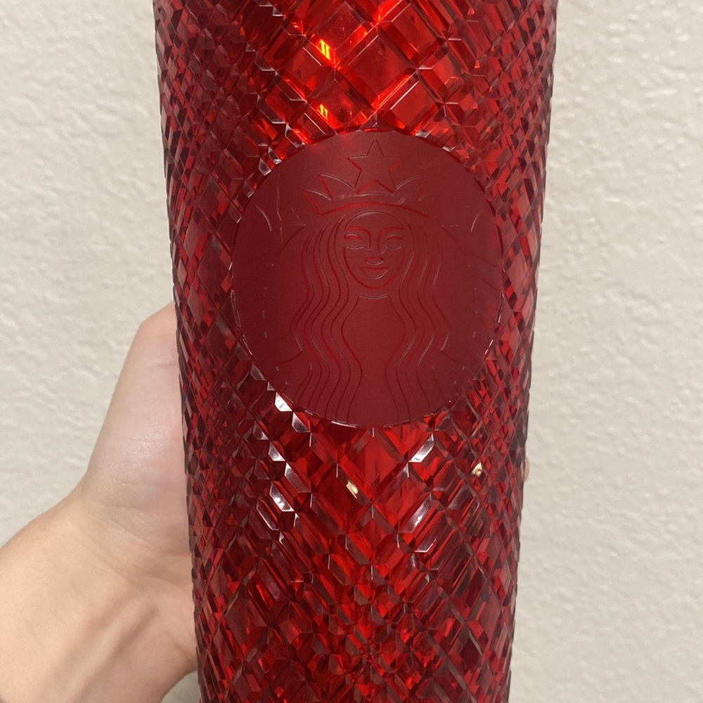 Starbucks Venti Red Christmas Bling BNWT Cup - Picture 2 of 3